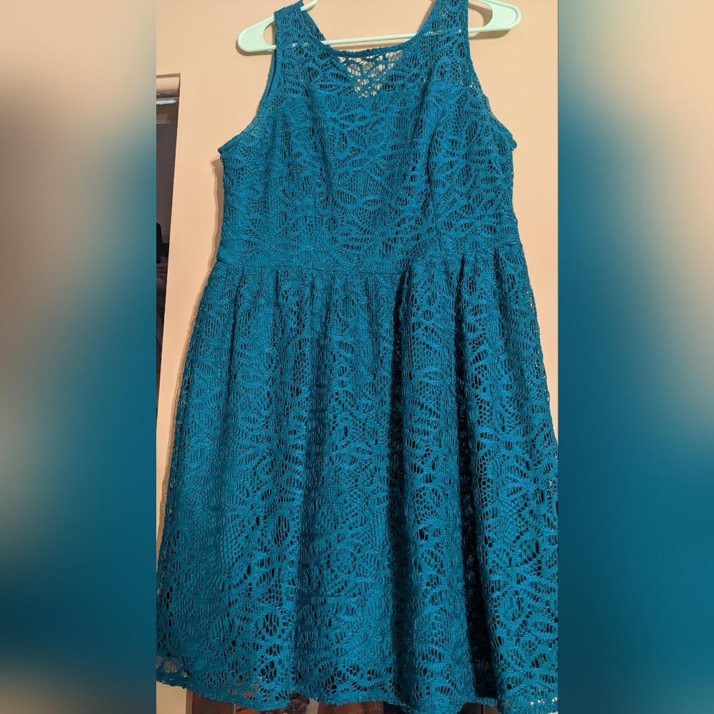Sea green lace dress from Studio One